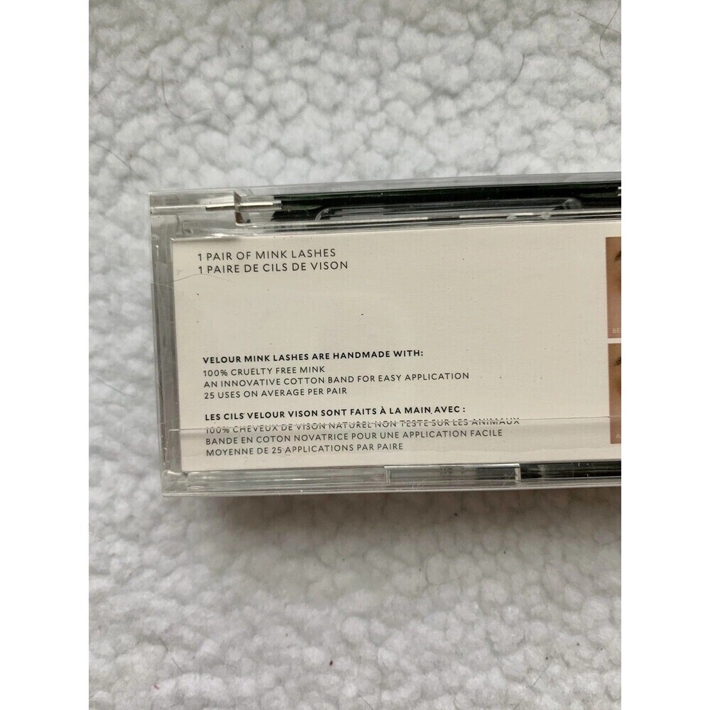 Velour Mink Beauty Lashes ~ BARE NAKED ~ 1 Pair NEW IN BOX Volume Glam Sexy - Picture 3 of 5